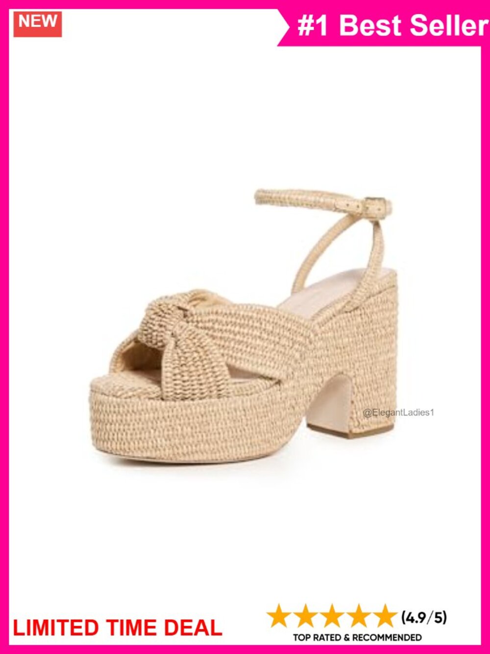 Loeffler Randall Chunky Platform Slingback Sandals